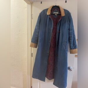 Vintage Denim Duster Jacket